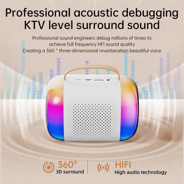 Y5 - Yhden mikrofonin Bluetooth-karaokekaiutin