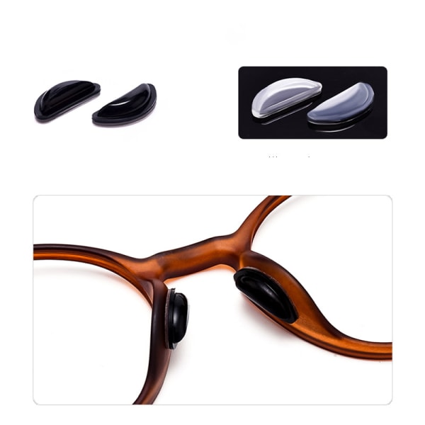 INF Näskuddar för glasögon 24 par Transparent Transparent