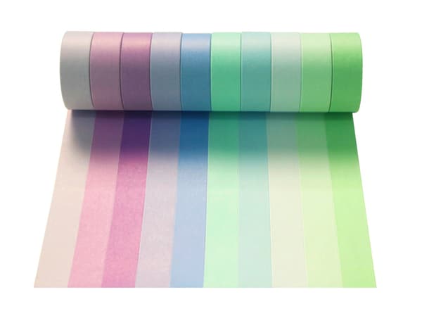 Regnbågs Washi Tape Set med 20 Rullar