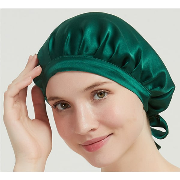 16 Momme Silk Sovmössa Green Green