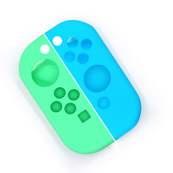 Silikone beskyttende etui til Switch Joycon Grøn+blå