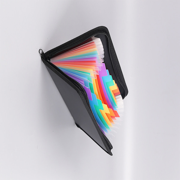 Rainbow Edge lynlås Expanding File Folder - A6 Størrelse