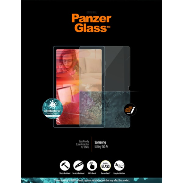 PanzerGlass 7244, Genomskinligt skärmskydd, Härdat glas, Polyete