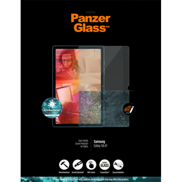 PanzerGlass 7244, Genomskinligt skärmskydd, Härdat glas, Polyetentereftalat (P