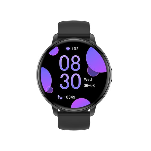 C66 Multifunktionell Smartwatch med Bluetooth-samtal & Hälsoövervakning, kompatibelt med Android och iOS Black Black