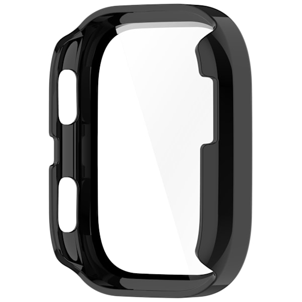 Kirkas PC-kotelo karkaistulla kalvolla Amazfit BIP 6:lle Musta