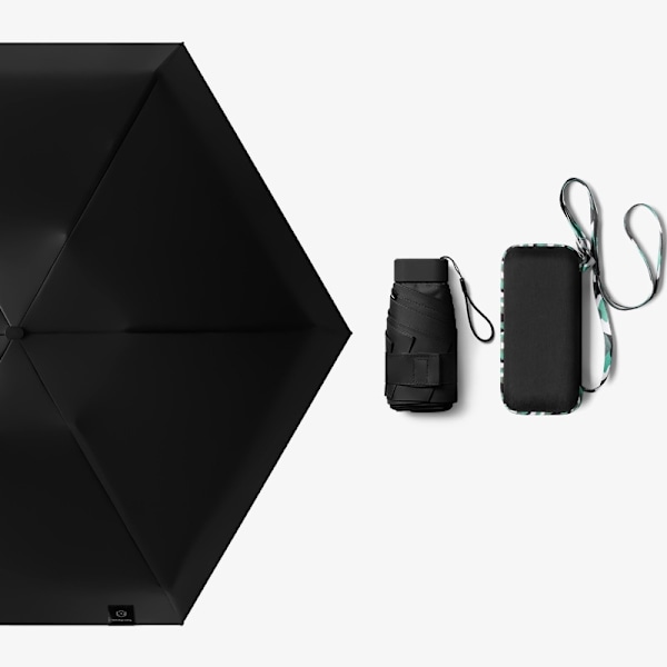 Sun&Rain Paraply, 5-foldet Pocket Paraply Sort