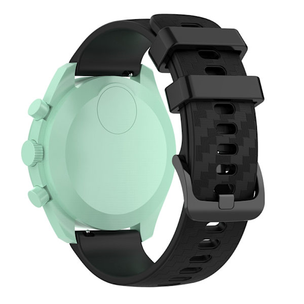 Urrem 20 mm Omega/Huawei/Samsung Galaxy Watch silikone Sort