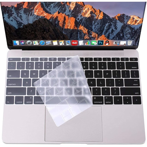 Tastaturcover til MacBook Pro 13"/ Retina 12" silikone Gennemsig