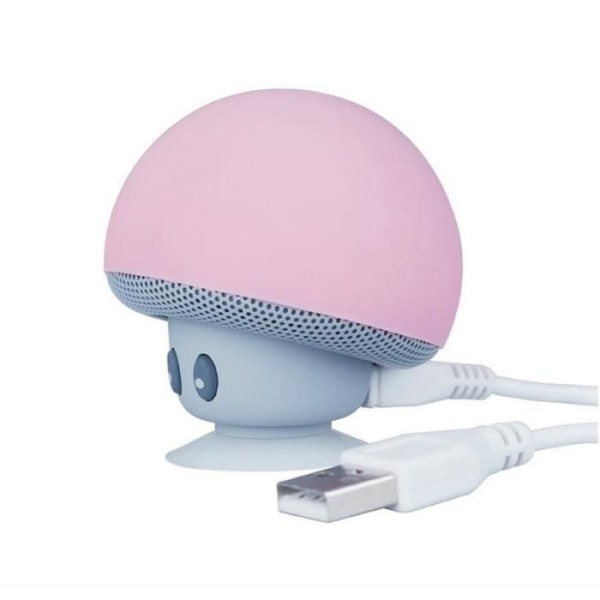 Mini Bluetooth-højttaler og LED-lampe Mushroom Design - BT648 - Blå