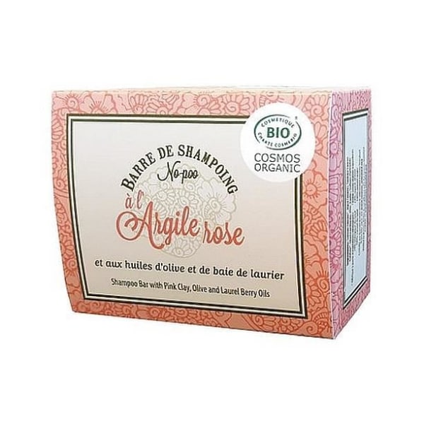 No-poo Organic Shampoo Bar med Pink Clay