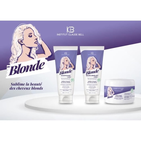 Blond nærende og blødgørende violet shampoo