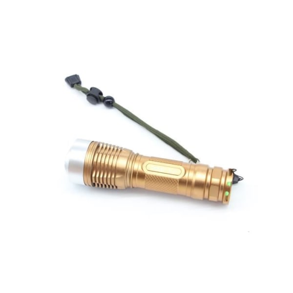 Vattentät uppladdningsbar CREE L2 LED-ficklampa - YM-M10 - Guld