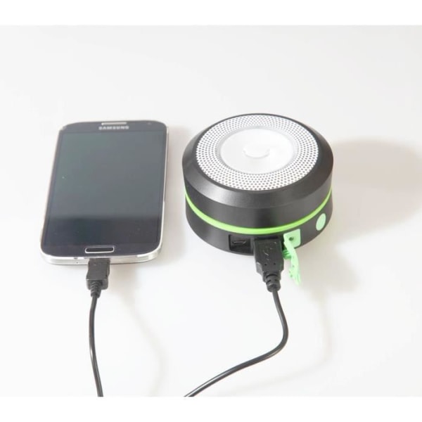 Vikbar LED-soldriven campinglykta med 800mAh Portable Power Bank - HF-034 - Röd