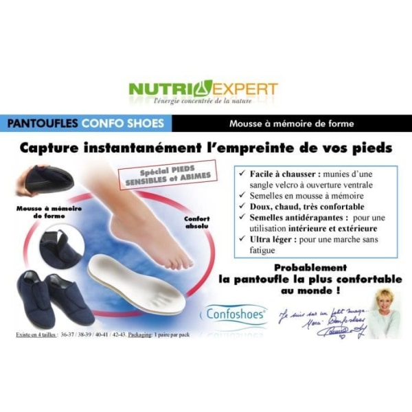 Pediexpert ConfoShoes Memory Foam Hjemmesko - Størrelse 36/37 Grå