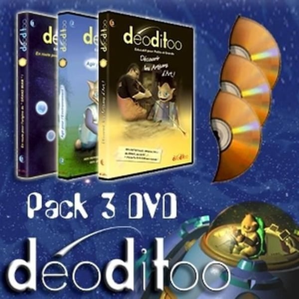 Deoditoo Samlingen av 3 Ludo-Educational DVDs