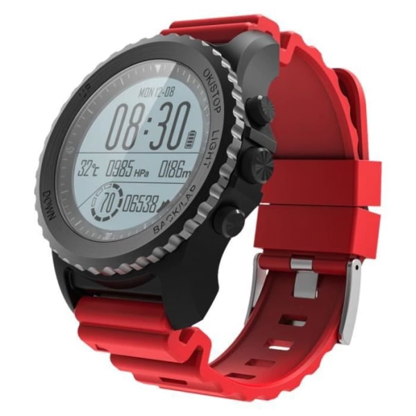 Vattentät smart armbandsur för sport och fritid - SF-SM968 - Röd