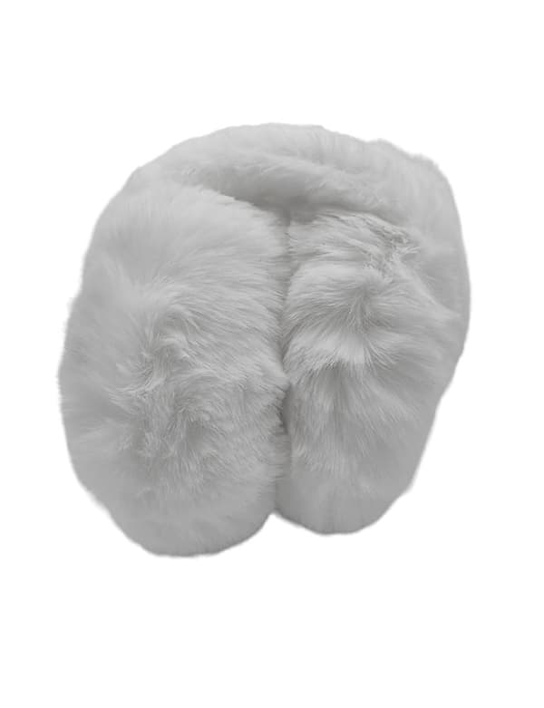 Vita fluffiga öronmuffar_Special Gift