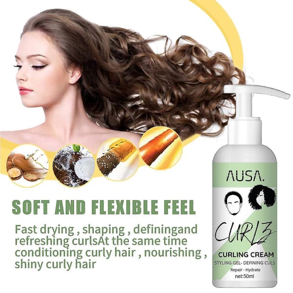 50 ml Moisturizing Curly Elastin Hair Conditioner Styling Fluffy and Strong Smoothing