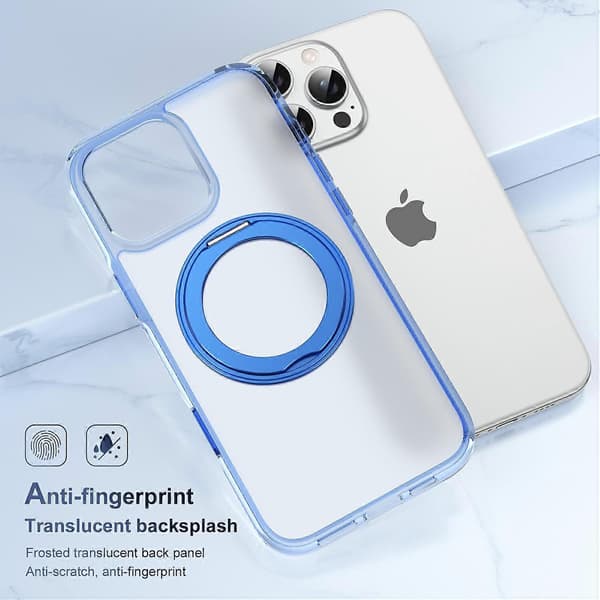 Etui til iPhone 16 Pro Max (Gjennomsiktig Blå)