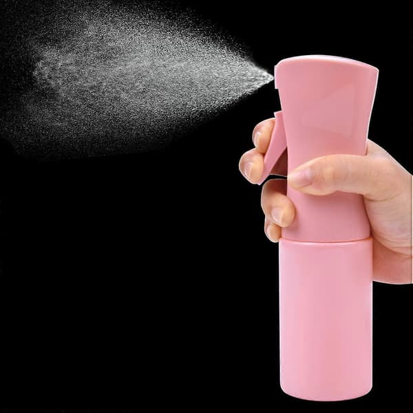 Sprayflaske Tom Plast Vann Tåkesprøyte - Påfyllbar Hårspray for Hårstyling 200ml - Rosa