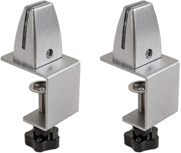 2 stk. skrivebordsdelerklemme i legering