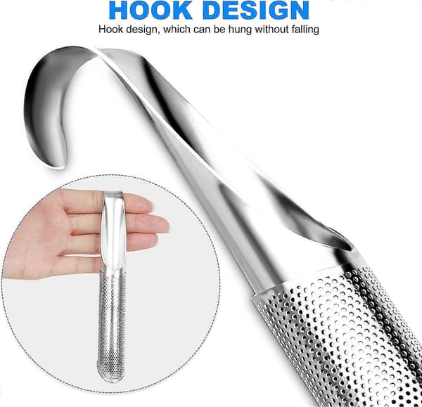 2-pakning te-infuser, Eitham te-sil, løsbladste-trekker, te-sil i rustfritt stål, te-infusere