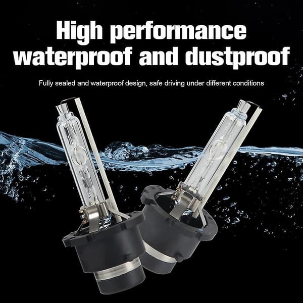 D4S HID-lampor, strålkastarbyteslampa 35W 6000K vit helljus/halvljus för, 2-pack (6000K)_Gåva