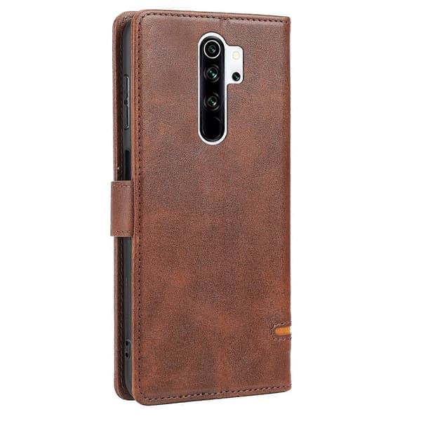 Læderpungcover til Xiaomi Redmi 9 Classic (brun)