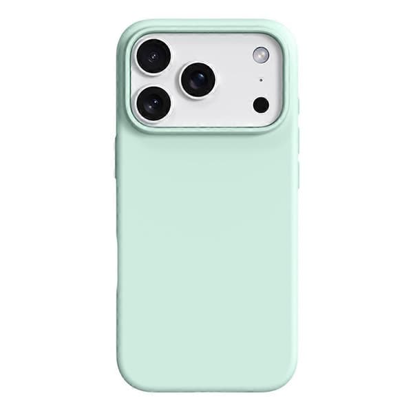 Case for iPhone 17 Pro Max, Ultra-Thin Liquid Silicone + PC, Scratch-Resistant Phone Cover with Camera Protection (Light Green)