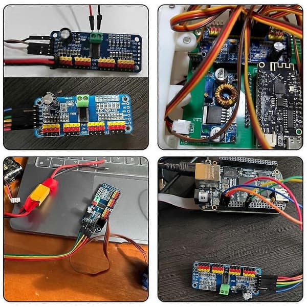 10 stk. PCA9685 16-kanals 12-bit PWM servomotor driver IIC-modul til Arduino og Raspberry Pi