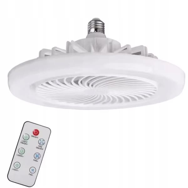 Ceiling fan with LED lighting and remote control – 360 degree rotation