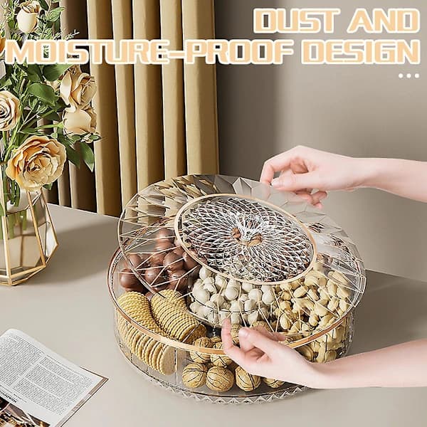 Rotatable and Stackable Fruit Bowl for Home Use, Suitable for Coffee Tables and Home Fruit Storage Boxes.
