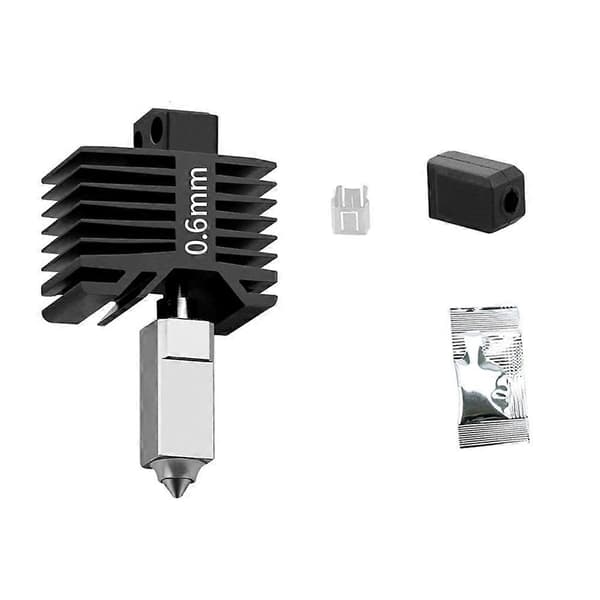 Hotend-sett for Bambu Lab X1/P1 Herdet stålmunnstykke for Bambu Lab Oppgradert Hotend-sett for Bambu 3D-printer Hotend B