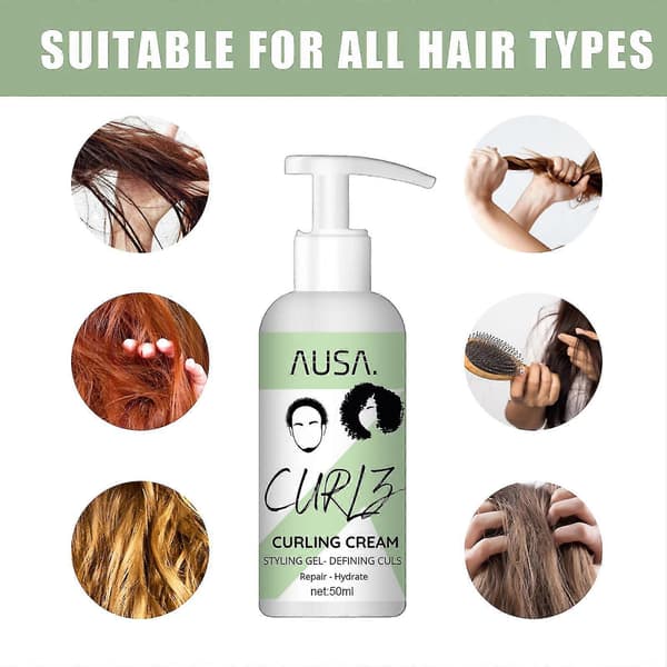 50 ml Moisturizing Curly Elastin Hair Conditioner Styling Fluffy and Strong Smoothing