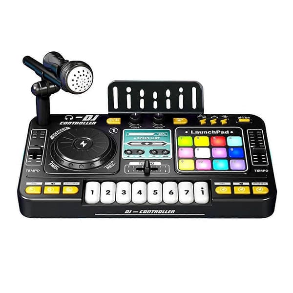 Børn Simulation Multifunktionel DJ Mixer Controller Elektronisk Orgel DJ Afspiller Musik Underholdning_Gave