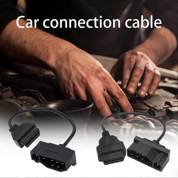 7-bens stikadapter OBD1 til OBD2 diagnostisk scannerkabeladapter til Ford mengxi_Särskilda gåvor