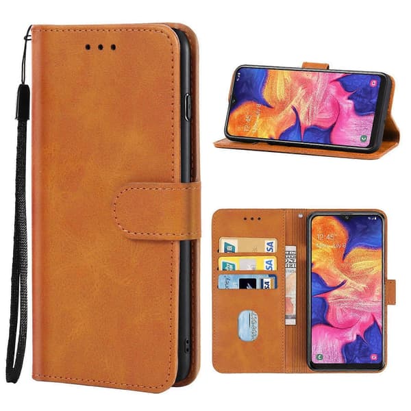 Läderfodral för Samsung Galaxy A10e (Brun)