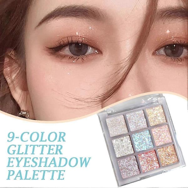 Pearlescent Fine Glitter Highlighter Dazzling Smart Eyeshadow Palette
