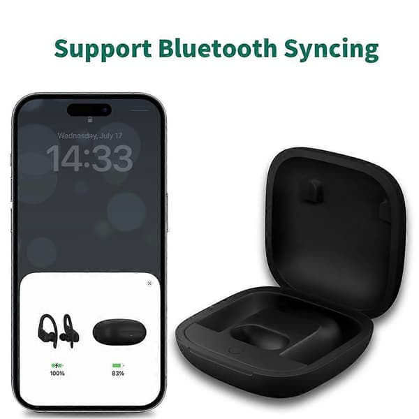 For Beats Powerbeats Pro Ladeveske Erstatning Trådløs Ladeboks Bluetooth Hodetelefon Laderboks Black
