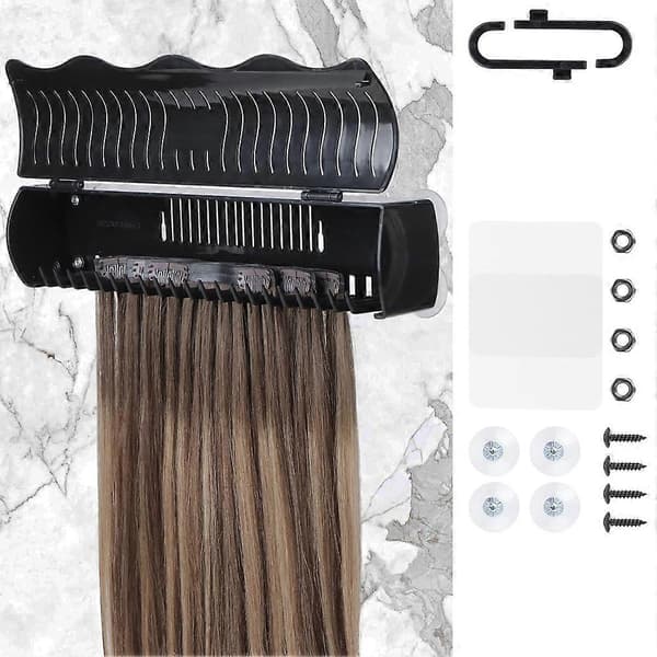 Hårforlengelsesholderstativ for styling, 4 installasjonsmoduser B Svart