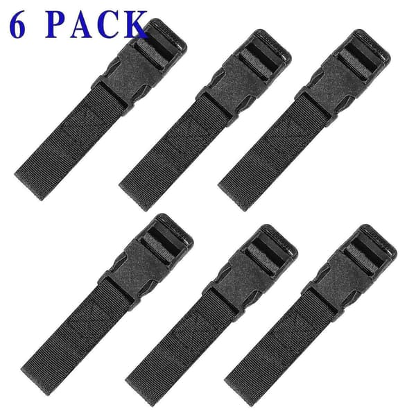 6-pack bagage nylonremmar med snabbspänne, universalremmar för resor