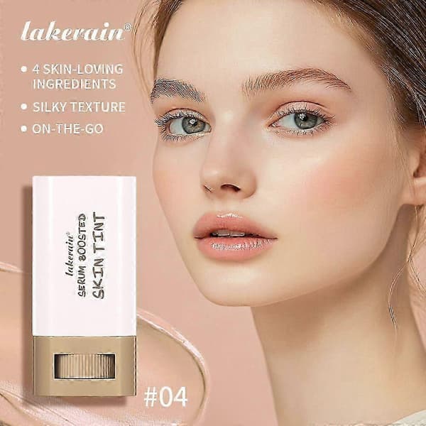 Beauty Balm Serum Boosted Skin Tint Hydrating Tinted Moisturizer, Lightweight Solid Tinted Foundation Stick for Flawless, Sheer to Medium Coverage