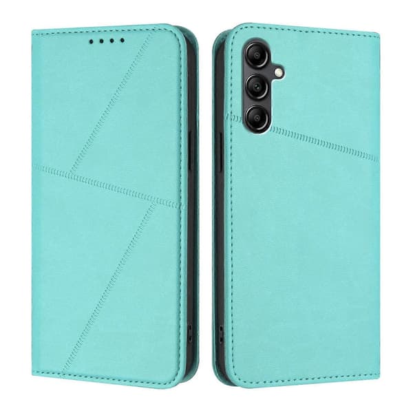 Wallet Case for Samsung Galaxy A17 Magnetic Closure Leather Flip Phone Case with Stand (Light Blue, Light Blue)