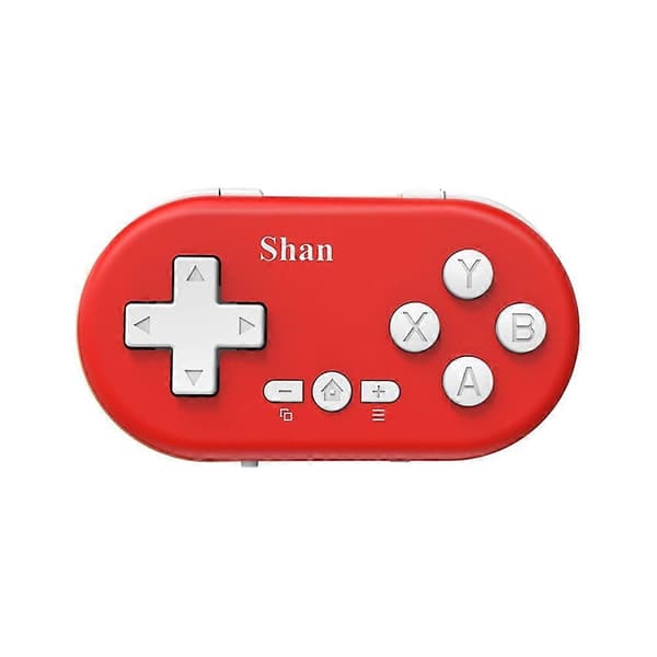 Mini Game Trådløs Controller Håndholdt Spillekonsol Bærbar Lommecontroller Bluetooth 5.0 til PC Android og MacOS A Röd