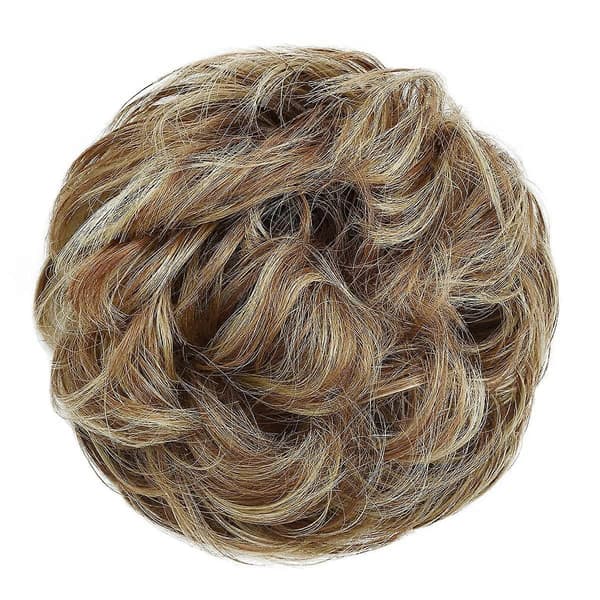 Hårstycken för kvinnor, hårknut, förlängning, uppsatt, lockig, rörig knut, scrunchie