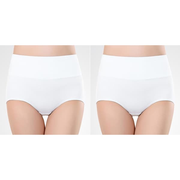 High-waisted briefs (5-pack) White White