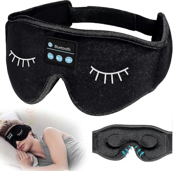 Trådløse sovehodetelefoner med Bluetooth-søvnmaske