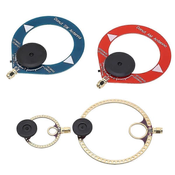 Mini Transceiver Loop Antenne Forbedret PCB-design for Optimal AM MW/SW/UV/UHF/VHF/FM Radiomottak