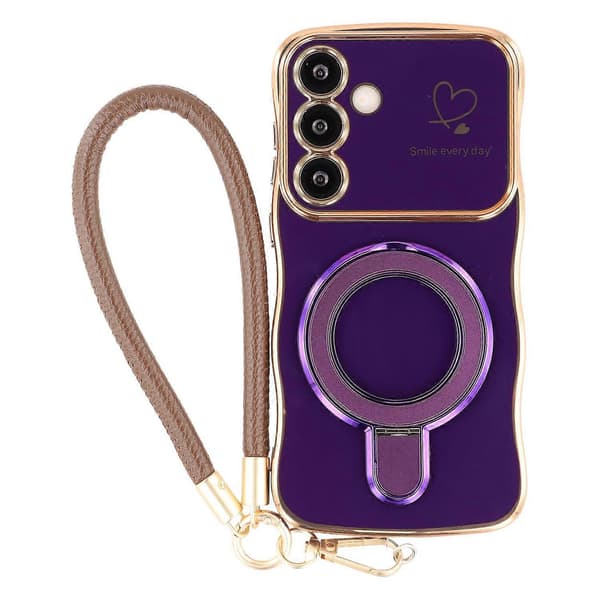 Compatible with Galaxy S25+ Phone Case (Dark Purple)